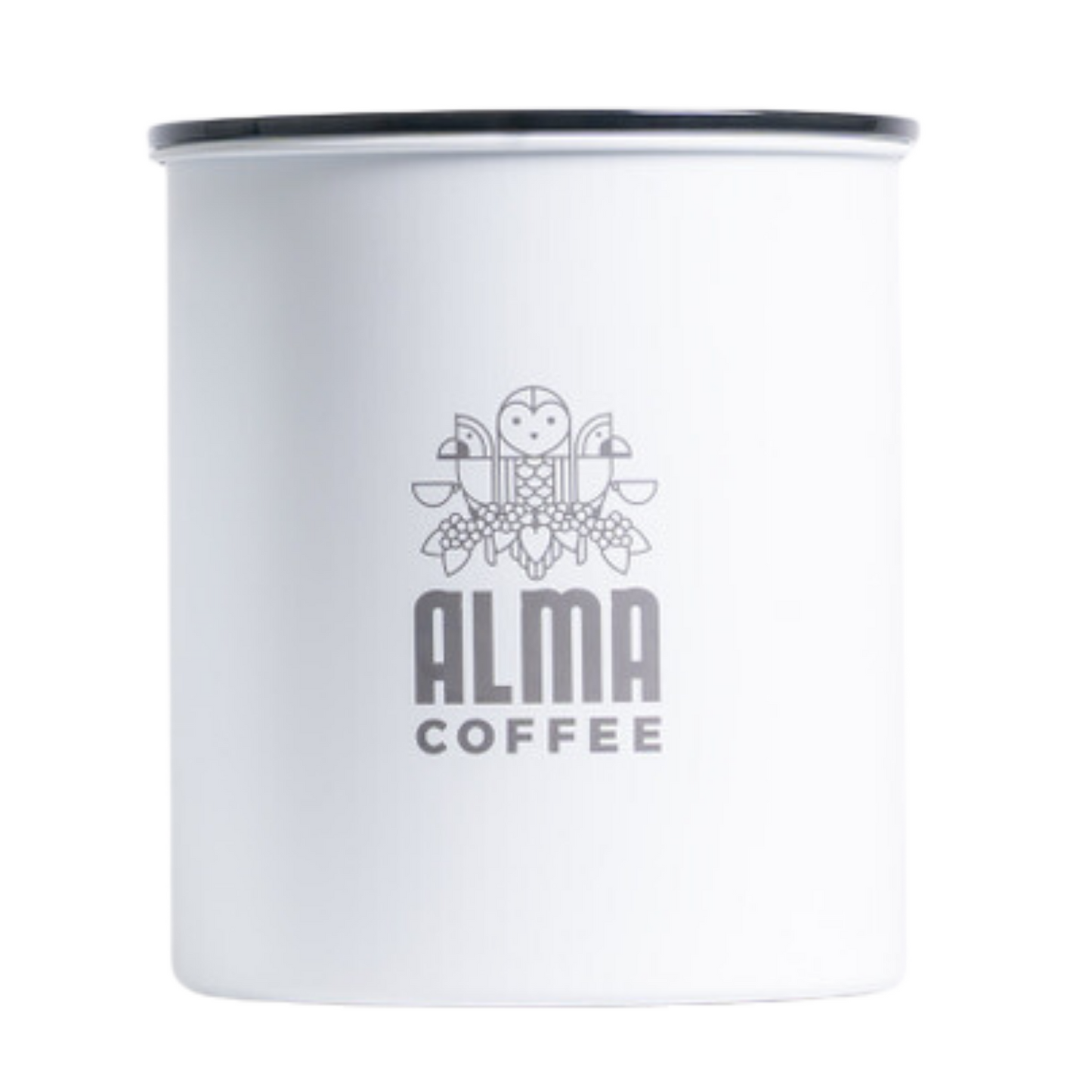 2.5 pound white coffee saving canister