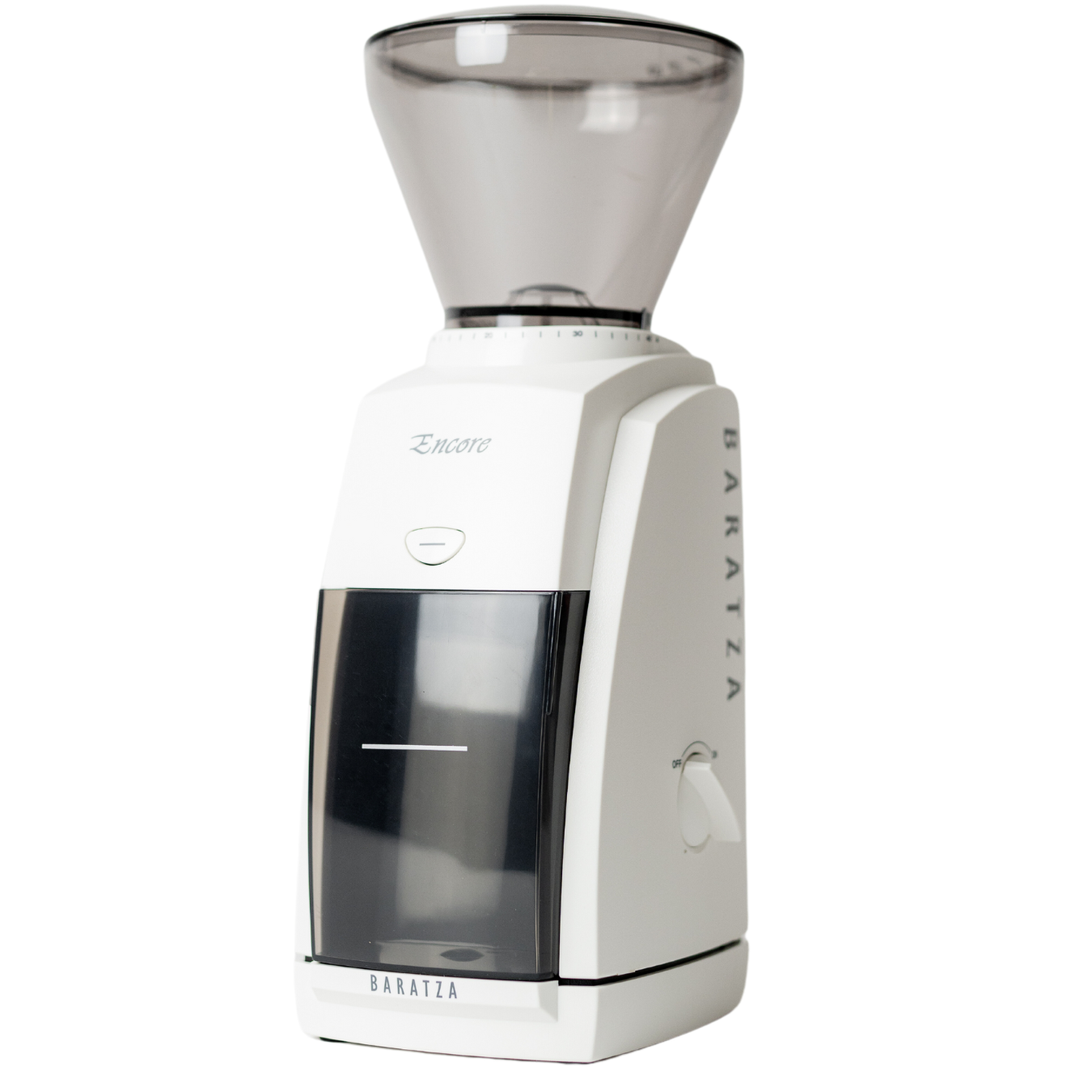 baratza encore grinder in white