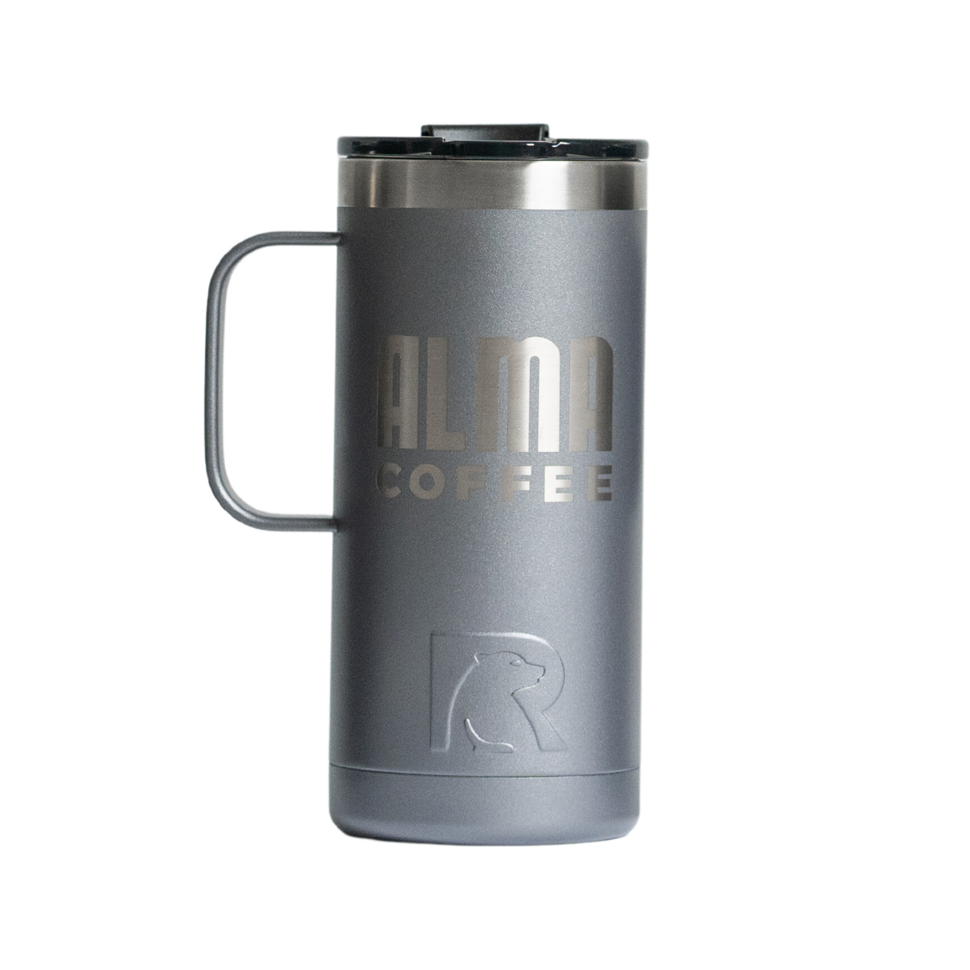RTIC Silver 16oz Travel Coffee Cup