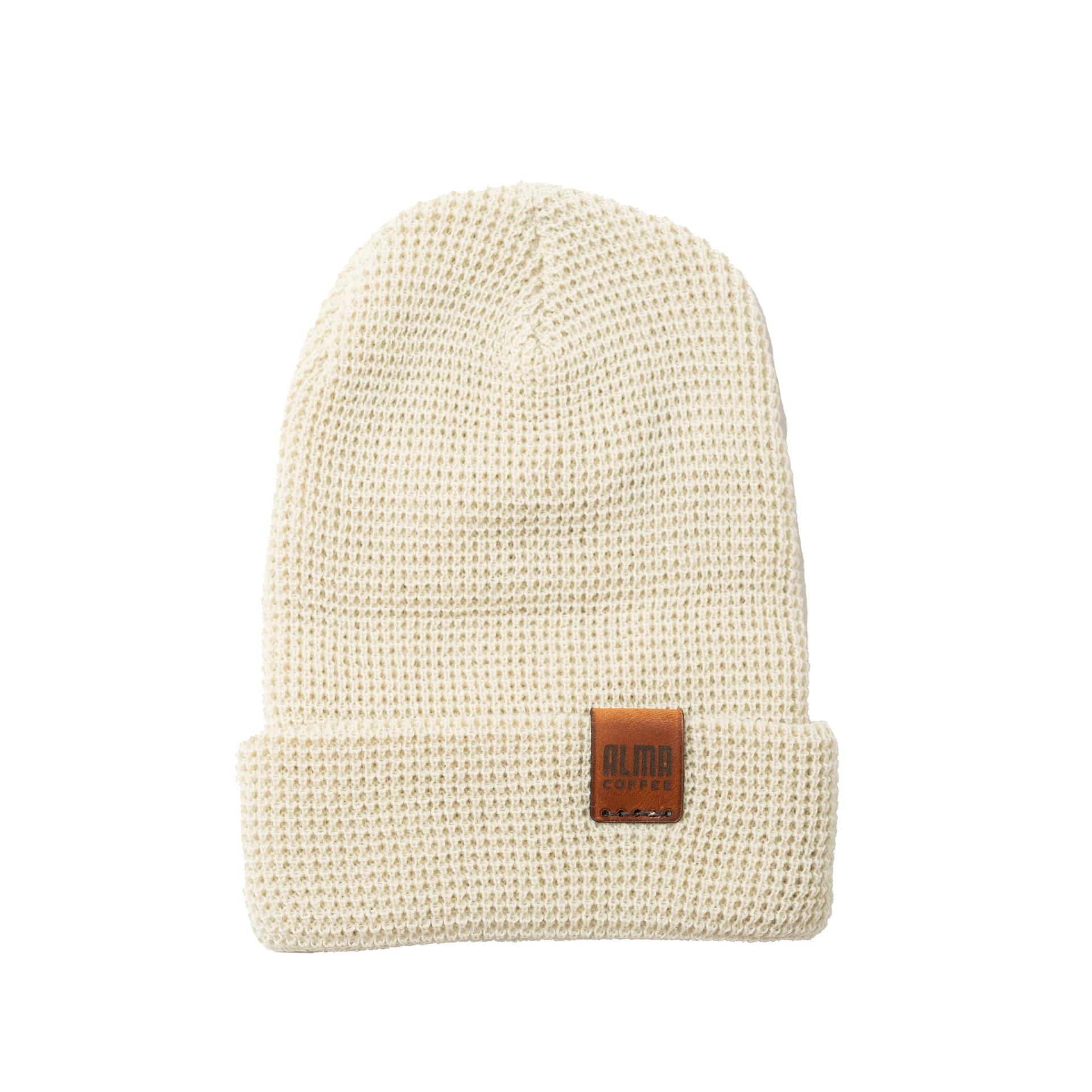 帽子 oMA LOGO FOLDED BEANIE BROWN CREAM LOGO BEANIE (BLACK/CREAM) | Oma Studios